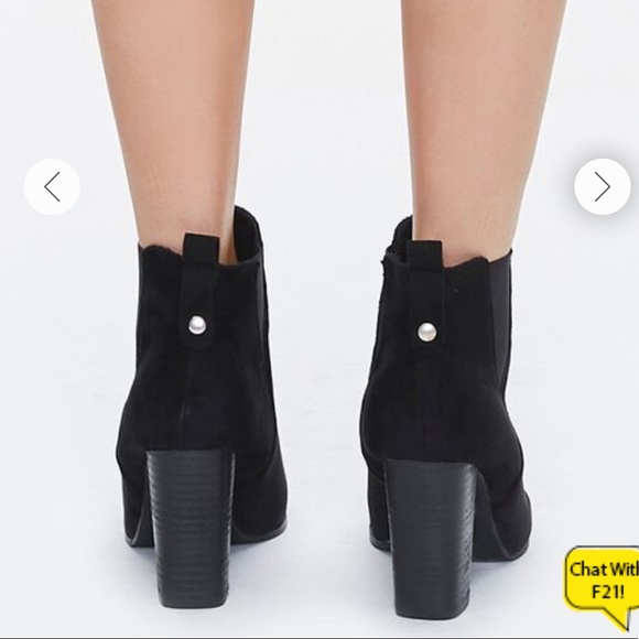 NWT Pointed Faux Suede Booties - Picture 3 of 4